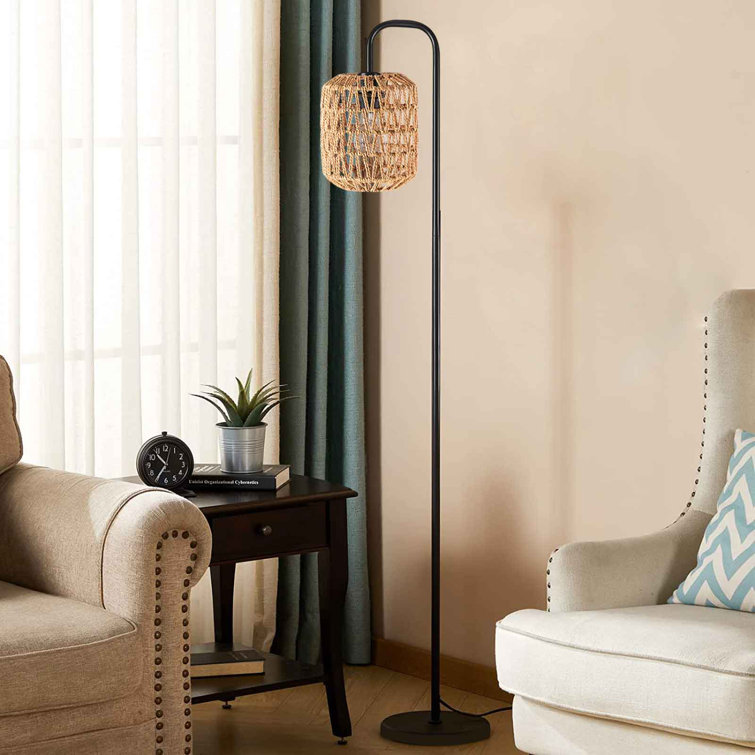 Bay Isle Home Bohemian Floor Lamp With Wiker Shade - Wayfair Canada